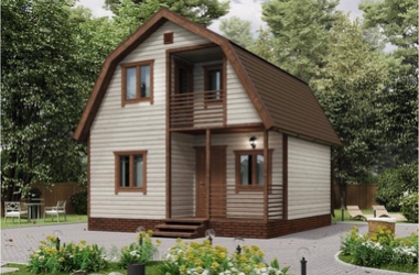 Дачный дом «Рябинка» 6х6